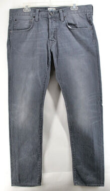Edwin ED-55 Jeans Mens W34 L32 Blue Relaxed Fit Tapered Leg Japanese Denim